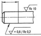 Обозначение шероховатости поверхностей - student2.ru