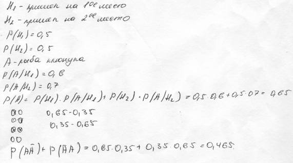 В магазине имеется в продаже 20 пар обуви, из которых 7 пар 42 размера. Найти вероятность того, что из 8 покупателей 3 выберут обувь 42 размера. - student2.ru