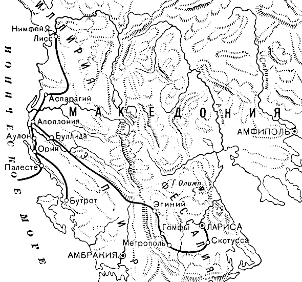 Карта военных действий Цезаря и Помпея на Балканском полуострове 10 страница - student2.ru