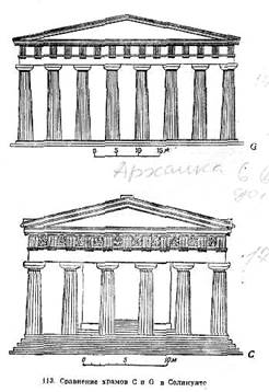 Развитие дорического периптера в период архаики. На примере храмов Селинунта, Посейдонии, Олимпии - student2.ru