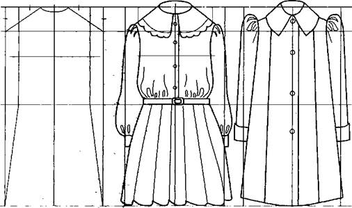 Рисование моделей одежды с применением пропорциональных схем - student2.ru