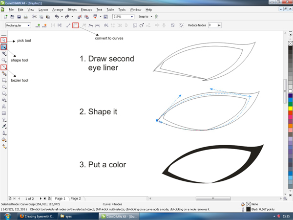 Step 5 Creating Second Eyeliner - student2.ru