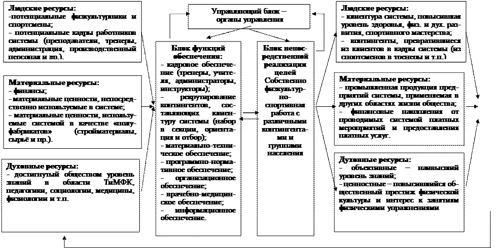Структурно-функциональная модель системы физической культуры - student2.ru