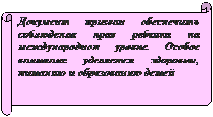 Уровень обеспечения прав ребенка - student2.ru