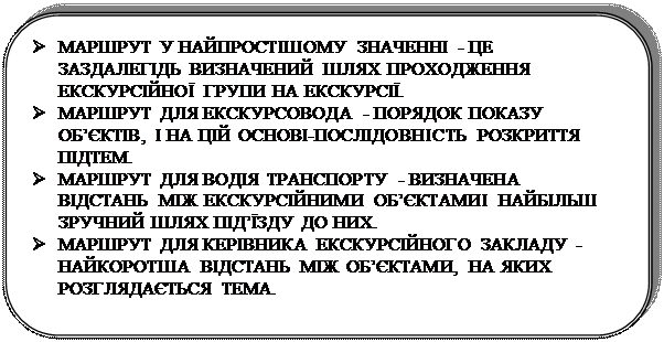 вимоги до складання маршруту - student2.ru