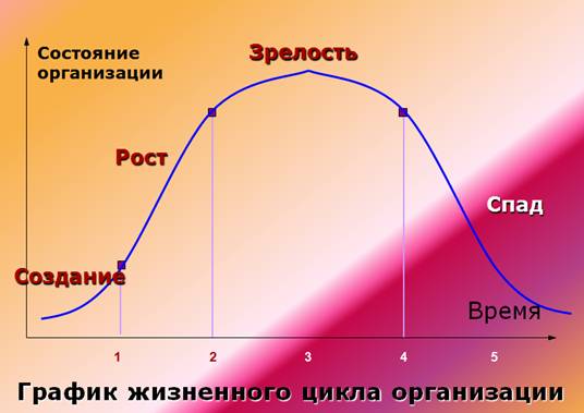 Жизненные цикл организации и особенности управления организацией на стадиях создания, роста, зрелости и спада. - student2.ru