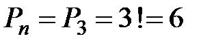 Перестановки без повторений (см. 3.1) . - student2.ru