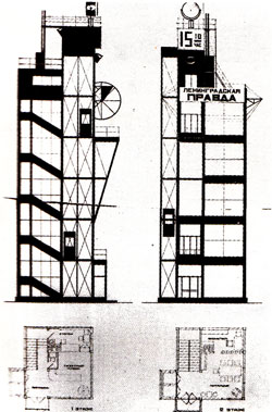 Роль веснинских проектов 1923-1925 гг. в формировании художественно-композиционной системы архитектурного конструктивизма - student2.ru