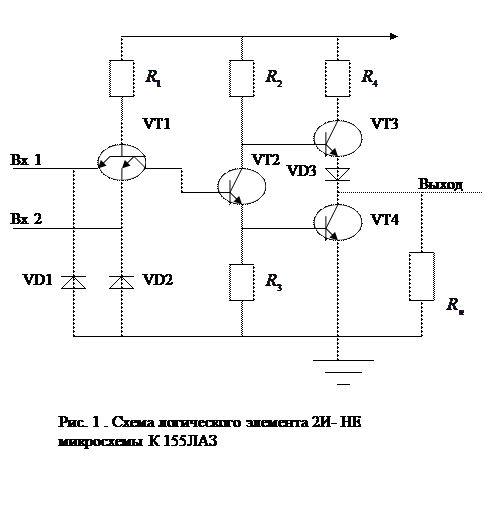 Исследование основного элемента транзисторно-транзисторной логики - student2.ru