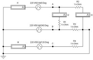 Исследование трехфазной цепи - student2.ru
