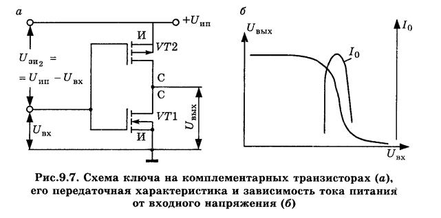 Ключ на комплементарных транзисторах - student2.ru