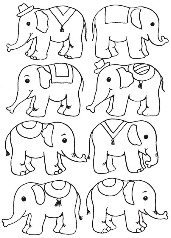 найди двух одинаковых слонов - student2.ru