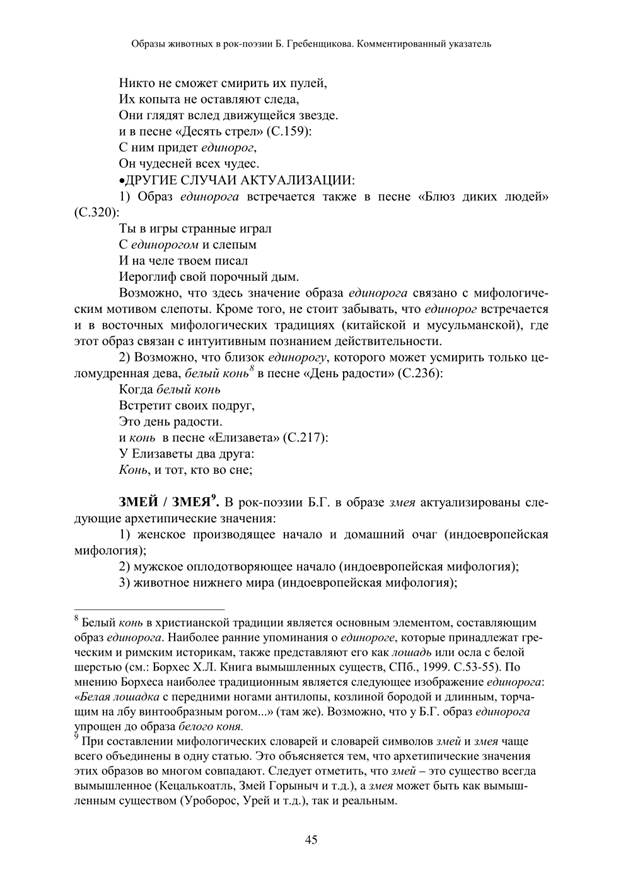 Никитина О.Э. Образы птиц в рок-поэзии Б.Гребенщикова: Комментированный указатель [Текст] // О. Э. Никитина Русская рок-поэзия: Текст и контекст, 2001. < Gold/books-r/poeza.Htm - student2.ru