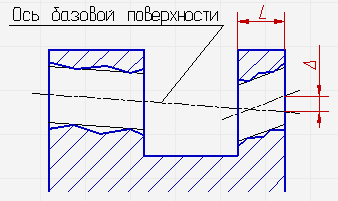 Нормирование отклонения от соосности и наклона - student2.ru