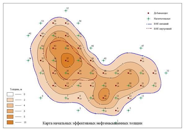 Подсчет начальных запасов нефти объемным методом - student2.ru