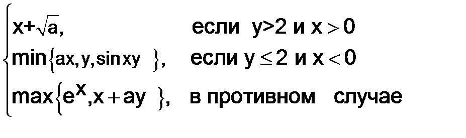 Пример 4.4.3-3. Написать процедуру-Function, которая присваивает переменной f наибольшее из значений двух переменных x и y. - student2.ru