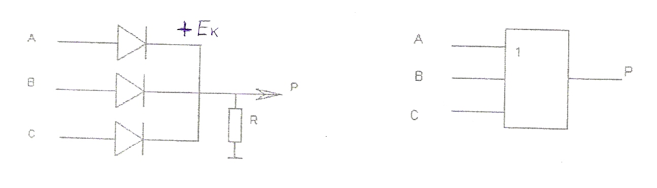 Принципиальная электрическая схема элемента «И» - student2.ru