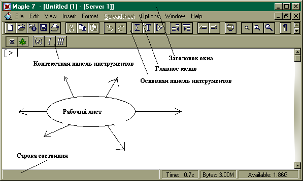 Работа со справочной системой Maple V. - student2.ru