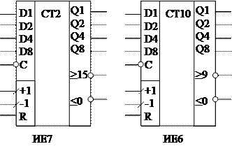 Счетчики ТТЛ с последовательным переносом - student2.ru