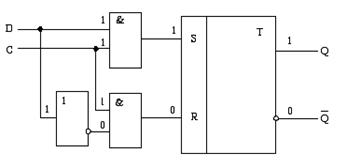Синхронные D-триггер. Устройство, принцип действия - student2.ru