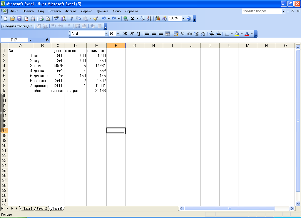 Создание диаграмм средствами MS Excel 2003 - student2.ru