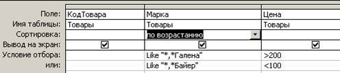 Создание многотабличного запроса в режиме конструктора - student2.ru