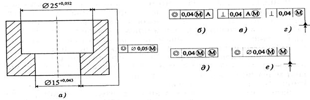 Указание на чертежах допусков форм и расположения поверхностей - student2.ru