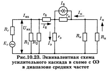 Усилительный каскад с общим эмиттером - student2.ru