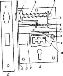 Устройство, принцип действия и классификация замков - student2.ru