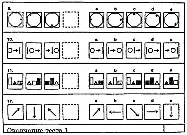 ВОЗРАСТНЫЕ НОРМЫ 8,7 – 9,0 лет. Культурно-свободный тест на интеллект (CFIT) - student2.ru