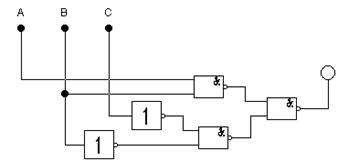 Эксперимент 6. Реализация логической функции 3-х переменных - student2.ru