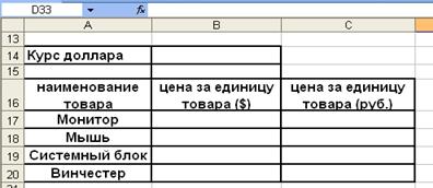 Абсолютные и относительные адреса ячеек - student2.ru