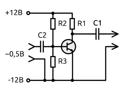 Анализ схемы усилителя с ОЭ - student2.ru