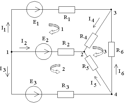 Анализ сложной линейной электрической цепи постоянного тока - student2.ru
