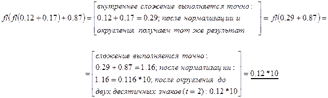 Арифметические операции в системе с плавающей точкой - student2.ru
