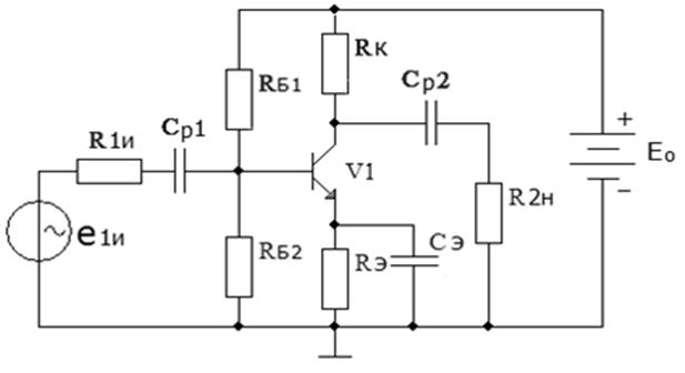Асимптотический портрет усилителя с общим эмиттером - student2.ru