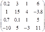 Заполнение матрицы значениями функции в MathCAD - student2.ru