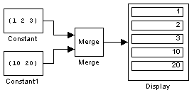 Блок объединения сигналов Merge - student2.ru