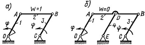 Число степеней свободы (подвижность) механизмов - student2.ru