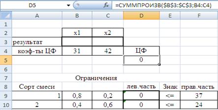 D5- для оптимального значения целевой функции - student2.ru
