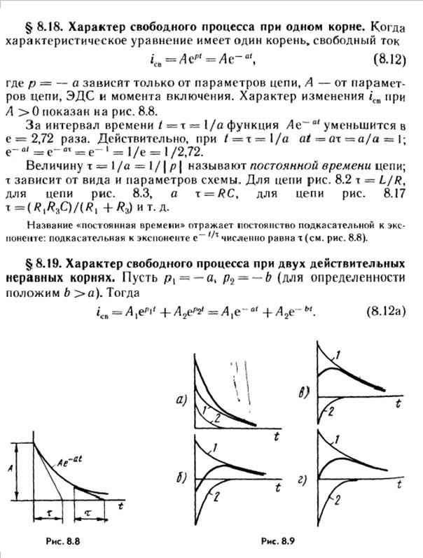 Дать краткое определение характеристического уравнения. Раскрыть принцип определения типа переходного процесса по типу корней характеристического уравнения - student2.ru
