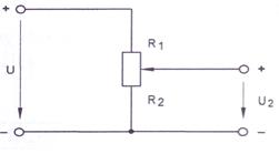 Делитель напряжения при работе вхолостую - student2.ru