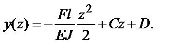 Дифференциальное уравнение упругой линии балки примет вид - student2.ru