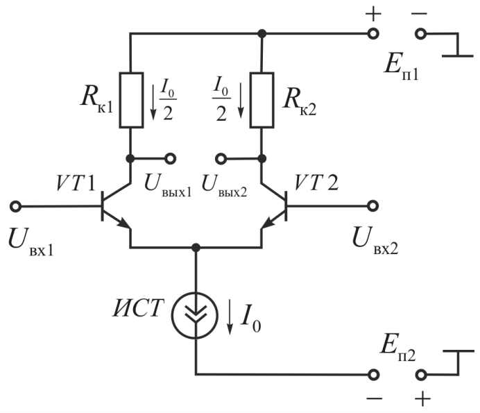Дифференциальные усилительные каскады - student2.ru
