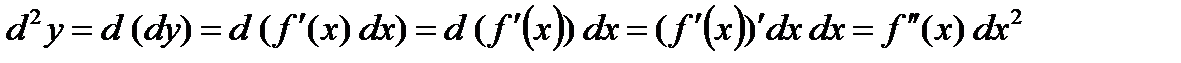 Дифференциалы высших порядков. Пусть , тогда – дифференциал первого порядка - student2.ru