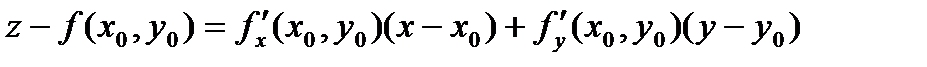 Дифференцируемость ФМП. Полный дифференциал. Уравнения Касательной и нормали - student2.ru