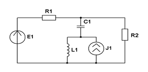Для схемы задания 1 составить уравнения контурных токов и узловых. напряжений и решить их для численных значений: R1=R2= XL1 =XC1= XC2=100 Ом; - student2.ru