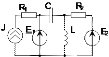 Для схемы задания 1 составить уравнения контурных токов и узловых. напряжений и решить их для численных значений: R1=R2= XL1 =XC1= XC2=100 Ом; - student2.ru