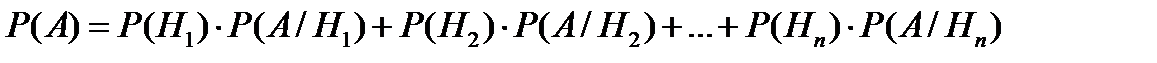 Формула полной вероятности и формулы Байеса - student2.ru