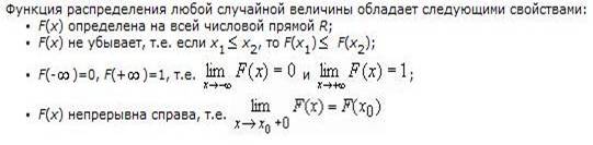 Функция и плотность распределения случайных величин, нормальное распределение. - student2.ru